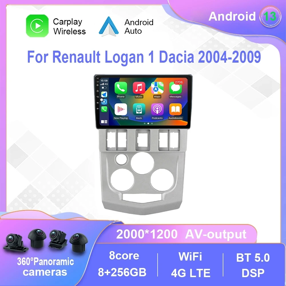 Android 13 Radio For Renault Logan 1 Dacia Logan 2004-2009 Car Multimedia Player Carplay Touch Screen GPS Navigation
Android 13 Radio For Renault Logan 1 Dacia Logan 2004-2009 Car Multimedia Player Carplay Touch Screen GPS Navigation
