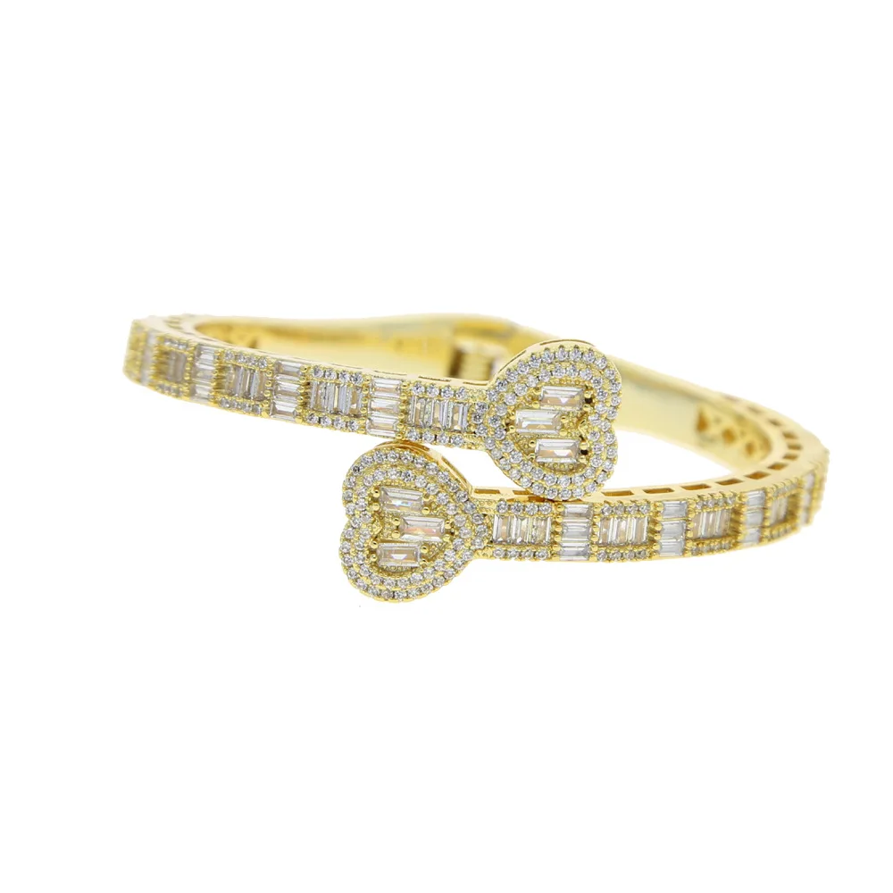 Luxury Hip Hop Heart CZ Iced Out Baguette Men Bracelet Bling Lovers Rapper Bracelets & Bangles For Women Men Wedding Jewelry
Luxury Hip Hop Heart CZ Iced Out Baguette Men Bracelet Bling Lovers Rapper Bracelets & Bangles For Women Men Wedding Jewelry