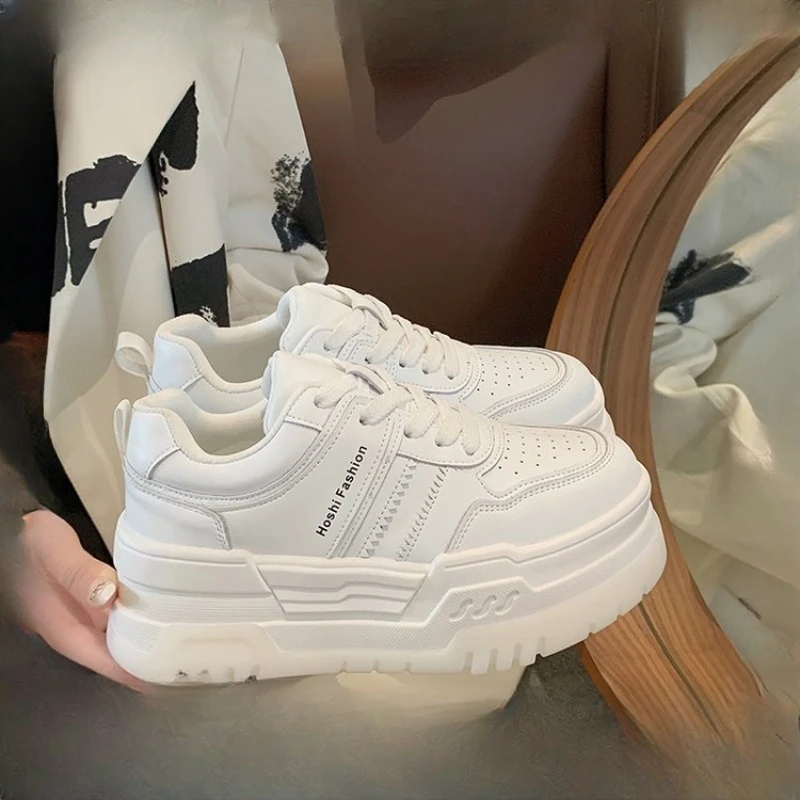 Soft Sole Casual Women's Shoes Genuine Leather 2023 Autumn/Winter New Thick Sole Elevated Board Shoe Zapatos para mujeres Rubber
Soft Sole Casual Women's Shoes Genuine Leather 2023 Autumn/Winter New Thick Sole Elevated Board Shoe Zapatos para mujeres Rubber