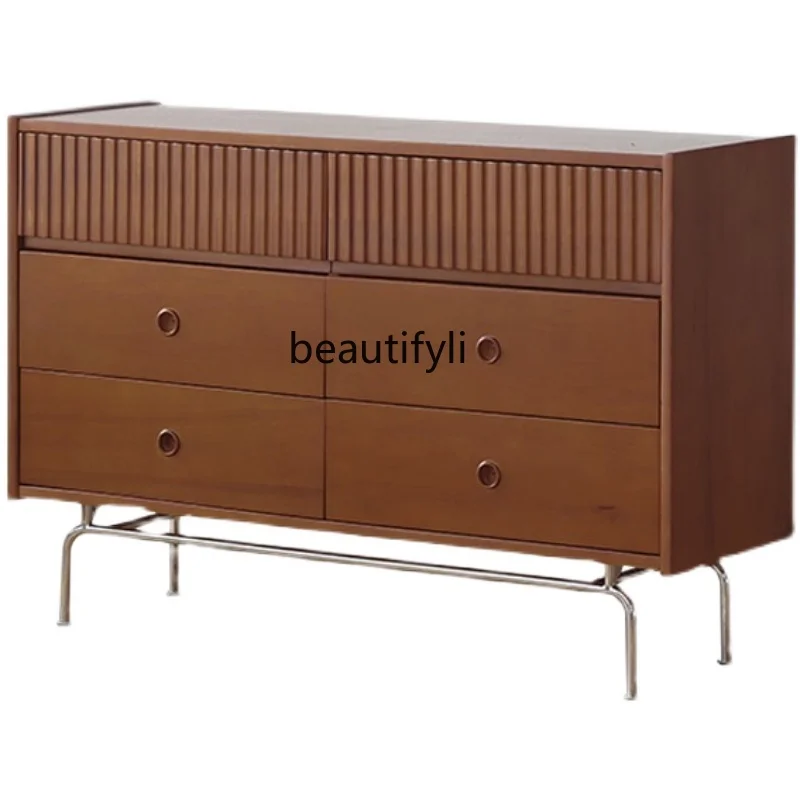 Nordic Solid Wood Chest of Drawers Small Apartment Bedroom Wall Locker Living Room Multi-Functional Storage Chest of Drawer
Nordic Solid Wood Chest of Drawers Small Apartment Bedroom Wall Locker Living Room Multi-Functional Storage Chest of Drawer