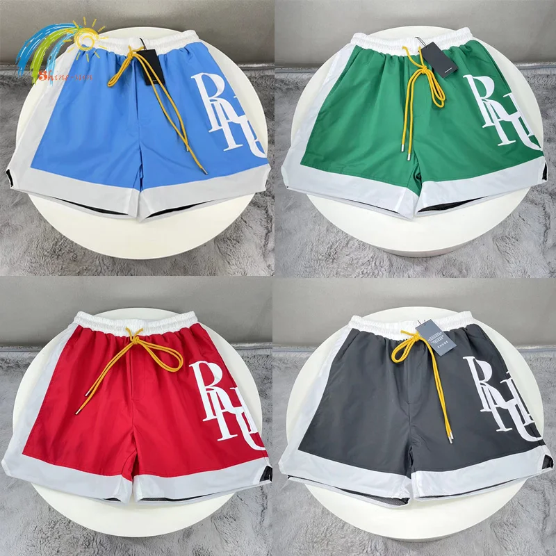 2022SS New Colorblock Logo RHUDE Shorts Men Women 1:1 Casual Inside Mesh Rhude Breeches Black Green Blue Red Shorts With Tags
2022SS New Colorblock Logo RHUDE Shorts Men Women 1:1 Casual Inside Mesh Rhude Breeches Black Green Blue Red Shorts With Tags