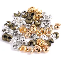 100pcs Gold Copper Round Covers Open Crimp End Beads Dia 3 5 mm Stopper Spacer Beads For Diy Jewelry Making Findings Accessories
100pcs Gold Copper Round Covers Open Crimp End Beads Dia 3 5 mm Stopper Spacer Beads For Diy Jewelry Making Findings Accessories