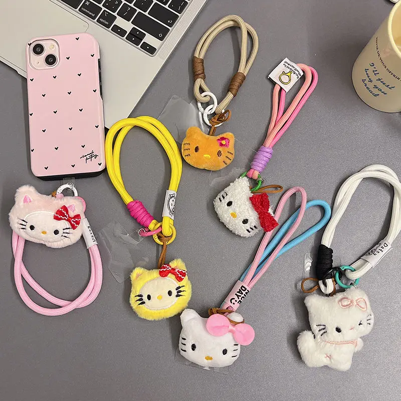 Hello Kittys Cute Cartoon Plush Doll Hand Rope Chain Clip Piece Applicable Phone Case Headset Set Charm Decoration Models Toys
Hello Kittys Cute Cartoon Plush Doll Hand Rope Chain Clip Piece Applicable Phone Case Headset Set Charm Decoration Models Toys