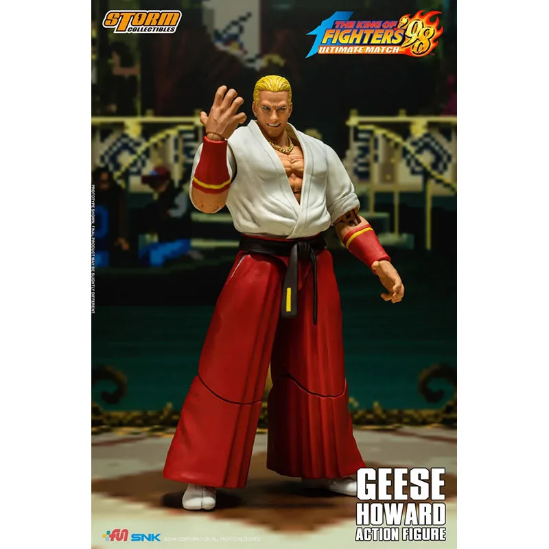 In Stock Original Storm Toys SKKF06 Geese Howard The King of Fighters 98 Game Character Model Movable Doll Art Collection Gifts
In Stock Original Storm Toys SKKF06 Geese Howard The King of Fighters 98 Game Character Model Movable Doll Art Collection Gifts