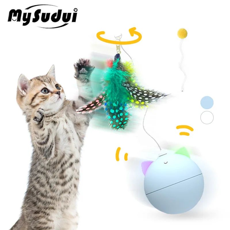 Умная игрушка для кошек, интерактивный светодиодный Электрический котенок с вращающимся шариком, автоматическая игрушка с палочкой для кошек, игры для активности, аксессуары для домашних животных
Умная игрушка для кошек, интерактивный светодиодный Электрический котенок с вращающимся шариком, автоматическая игрушка с палочкой для кошек, игры для активности, аксессуары для домашних животных