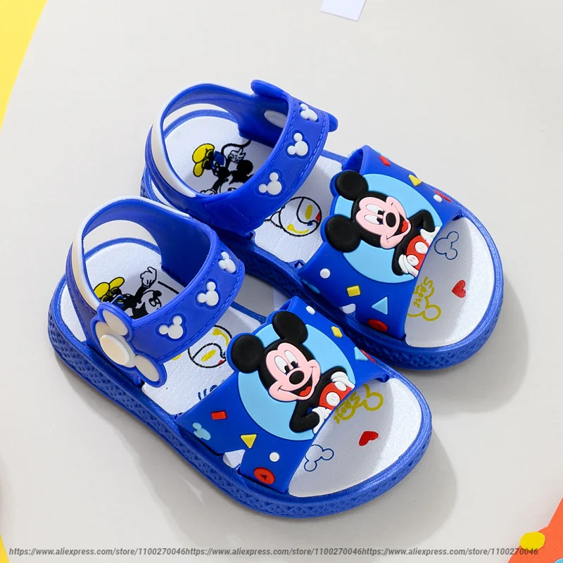 Детские сандалии Disney для мальчиков и девочек, Нескользящие босоножки на мягкой подошве, Пляжная Розовая обувь с мультяшным Минни, Микки, размер 13,5-19 см
Детские сандалии Disney для мальчиков и девочек, Нескользящие босоножки на мягкой подошве, Пляжная Розовая обувь с мультяшным Минни, Микки, размер 13,5-19 см