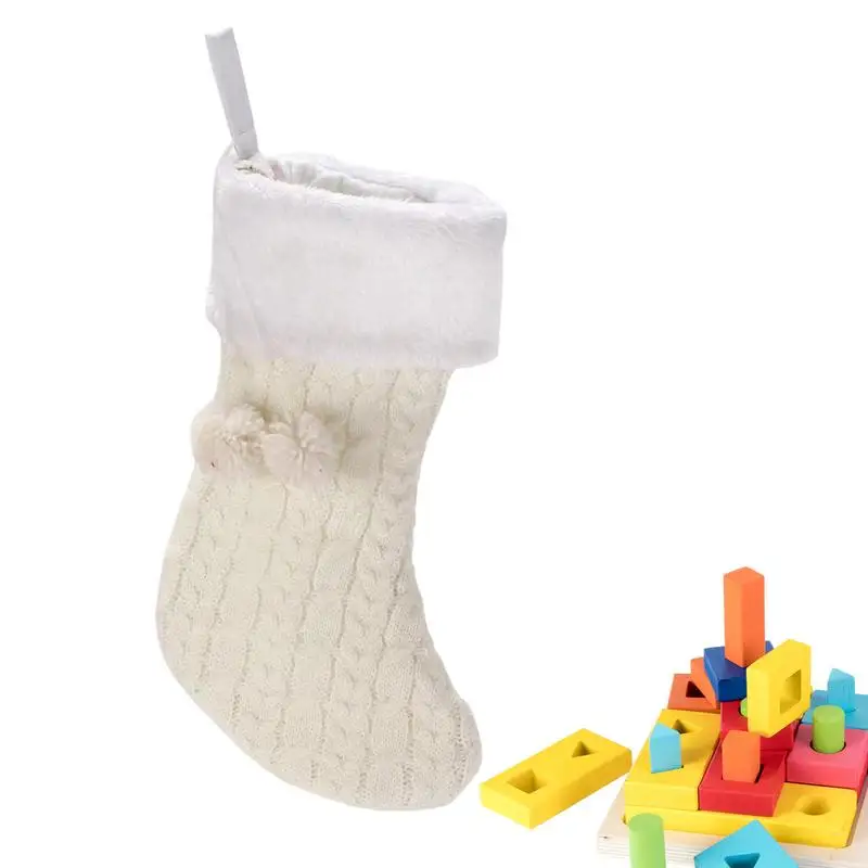

Fireplace Knitting Stockings Knitting Santa Claus Stocking For Christmas Atmosphere Seasonal Decors For Toys Chocolate Candy