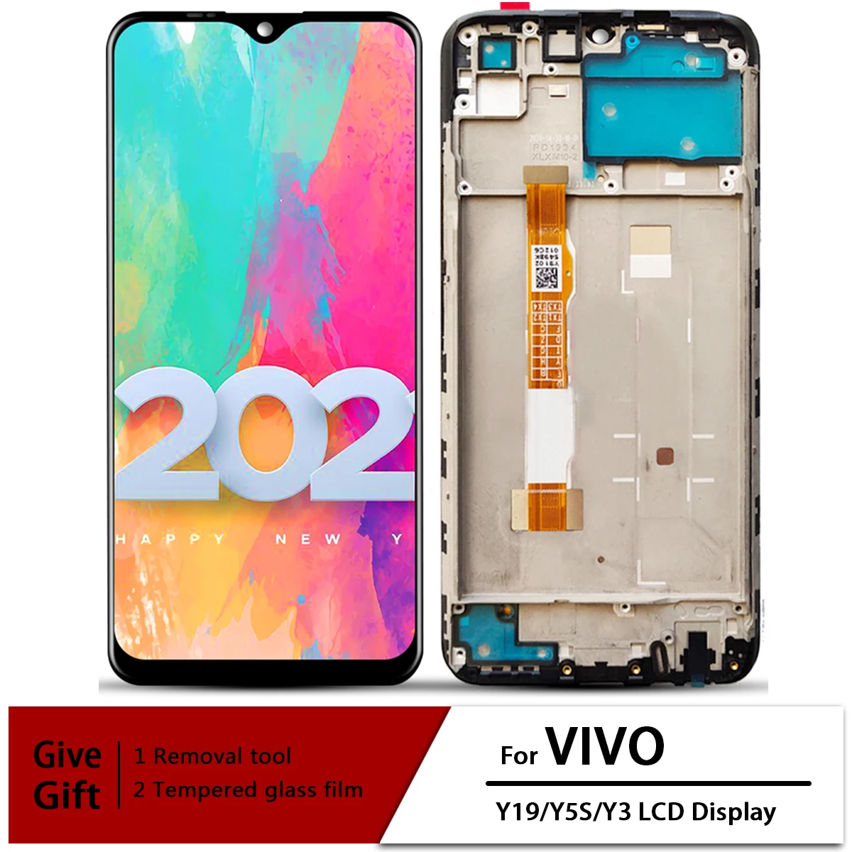 For VIVO Y19 1915 LCD Display Screen Touch Digitizer Assembly For 6.53 inch VIVO Y5S 2019/U3 With Frame Replace
For VIVO Y19 1915 LCD Display Screen Touch Digitizer Assembly For 6.53 inch VIVO Y5S 2019/U3 With Frame Replace