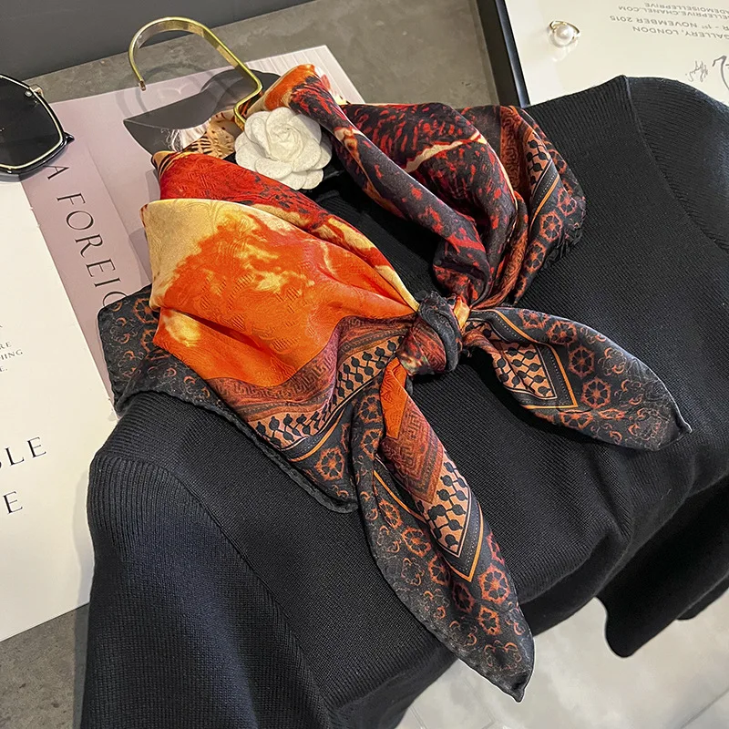 Ladies Party Small Shawls Double Sided Printing All-match Women Imitation Silk Neckerchief Scarf Headband Bandana Hair Scarf
Ladies Party Small Shawls Double Sided Printing All-match Women Imitation Silk Neckerchief Scarf Headband Bandana Hair Scarf