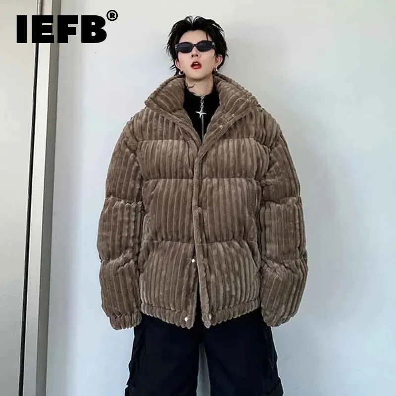 IEFB Trend Men's Corduroy Padded Jackets Fashion Standing Neck Loose Thickened Cotton Coat Winter Male Casual Clothing 9C2872
IEFB Trend Men's Corduroy Padded Jackets Fashion Standing Neck Loose Thickened Cotton Coat Winter Male Casual Clothing 9C2872