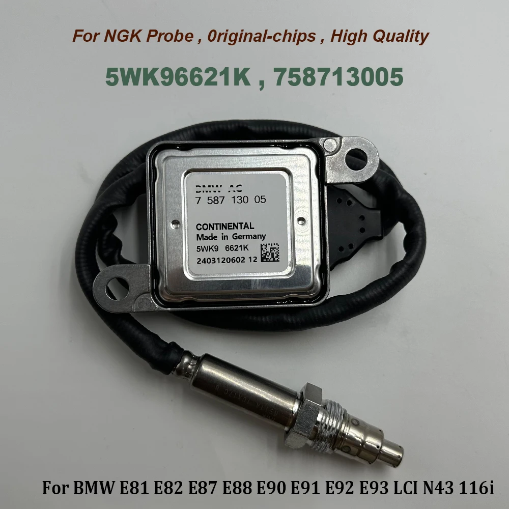 

For NGK Probe 5WK96621K 758713005 11787587130 Nox Sensor High Quality Chip For BMW E81 E82 E87 E88 E90 E91 E92 E93 LCI N43 116i