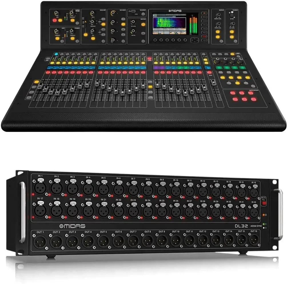 

SPRING SALES DISCOUNT ON BEST SALES Midas M32R Live Digital Mixer + DL32 Stage Box + 150' Cat5 Network Cable Spool