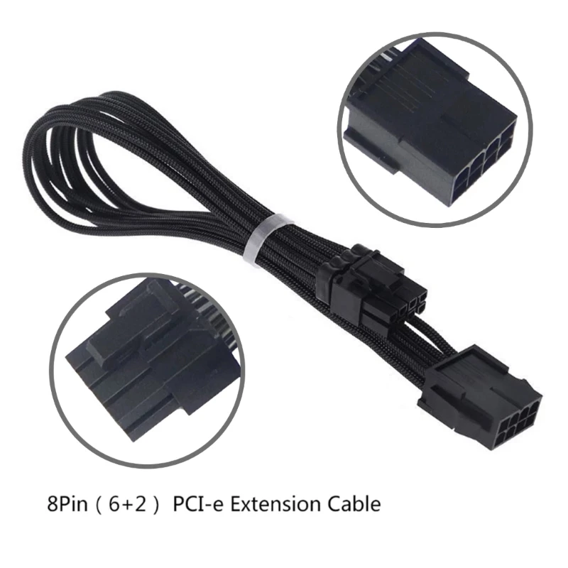 PCIExpress 8Pin Female to Male 8 (6+2) Pin PCIE Extension Cable Graphics Video Card GPU Adapter Power Supply Cable DropShipping
PCIExpress 8Pin Female to Male 8 (6+2) Pin PCIE Extension Cable Graphics Video Card GPU Adapter Power Supply Cable DropShipping