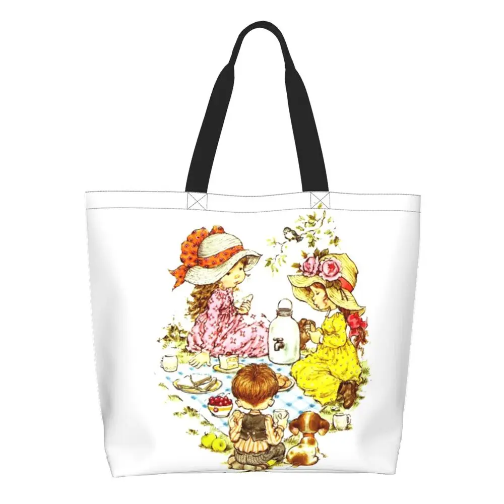 Custom Kawaii Sarah Kay Shopping Canvas Bags Women Portable Large Capacity Groceries Girl Roses And Watering Tote Shopper Bags 44 S7fd4fdf7772a4e65bb75e6a5aa2fcb12z