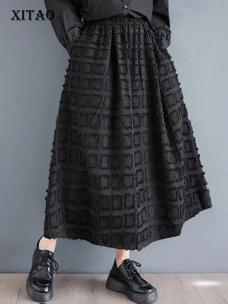 XITAO Black Casual Female Skirt Loose Fashion Simplicity All-match Temperament Women A-line Skirt 2024 Spring New DMJ4064
XITAO Black Casual Female Skirt Loose Fashion Simplicity All-match Temperament Women A-line Skirt 2024 Spring New DMJ4064