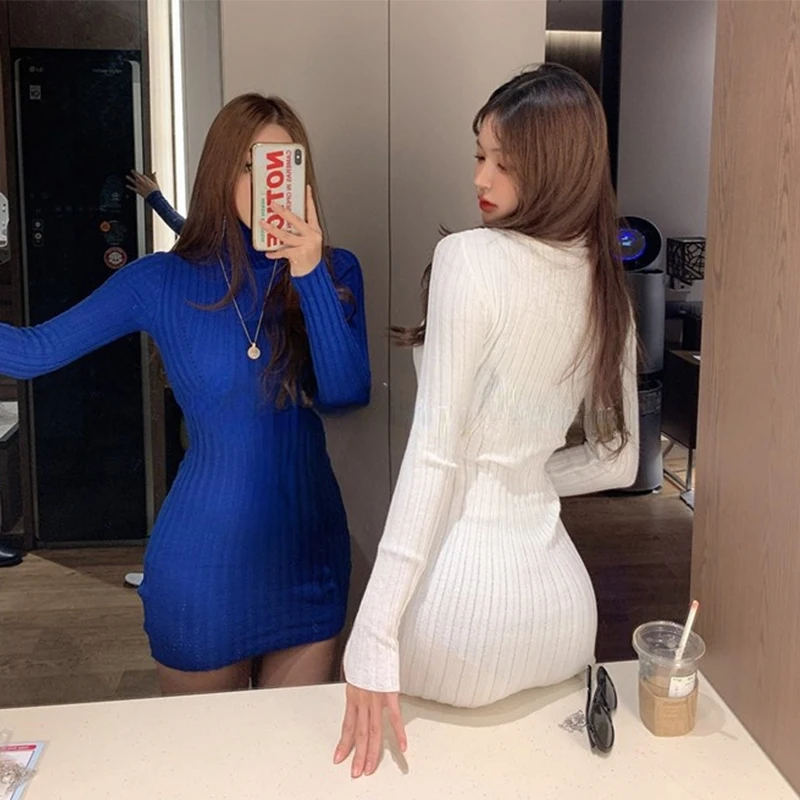 Women Autumn Turtleneck Warm Bodycon Dress Long Sleeve Knit Solid Office Pullover Dress for Women Winter
Women Autumn Turtleneck Warm Bodycon Dress Long Sleeve Knit Solid Office Pullover Dress for Women Winter