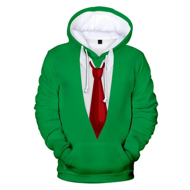 

Funny Fake Suit Fashion 3D Hoodies Tuxedo Bow Tie Print Loose Hooded Sweatshirt Cosplay Casual Pullovers Streetwear Fake Suit