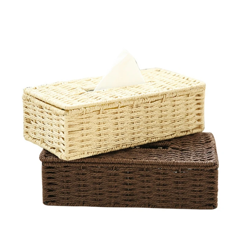 Rattan Tissue Box Cover Rectangular Napkin for Case Woven Napkins Paper Organize Drop shipping
Rattan Tissue Box Cover Rectangular Napkin for Case Woven Napkins Paper Organize Drop shipping