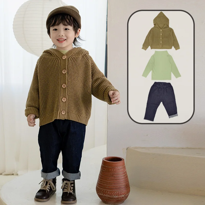 2024 Autumn&winter New Boys And Girls Retro Hooded Knitted Cardigan Fashion Casual Wool Pineapple Grid Children's Sweater 2T-8T
2024 Autumn&winter New Boys And Girls Retro Hooded Knitted Cardigan Fashion Casual Wool Pineapple Grid Children's Sweater 2T-8T