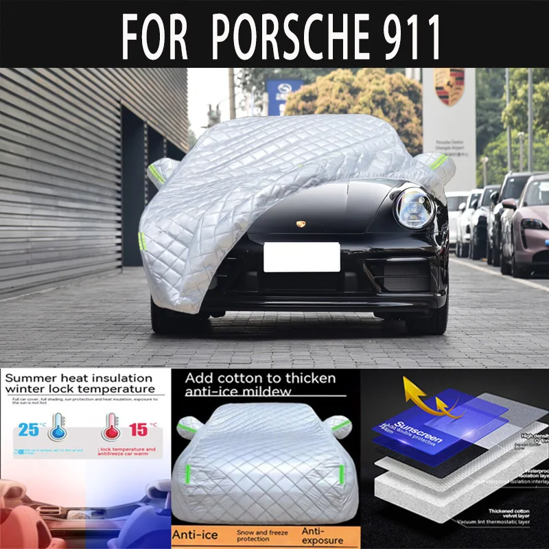 Защитный чехол PORSCHE911 с защитой от града, снега, солнцезащитный козырек, водонепроницаемые и пыленепроницаемые внешние автомобильные аксессуары
Защитный чехол PORSCHE911 с защитой от града, снега, солнцезащитный козырек, водонепроницаемые и пыленепроницаемые внешние автомобильные аксессуары