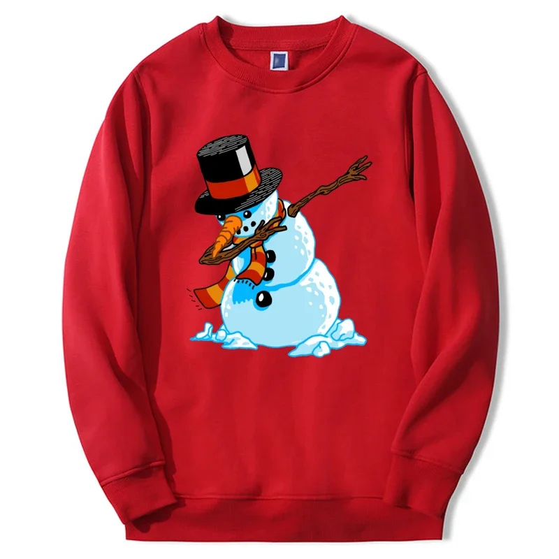 

Женский снеговик, рождественский подарок, модный Свободный свитшот с длинным рукавом и Санта-Клаусом, Повседневная Уличная одежда