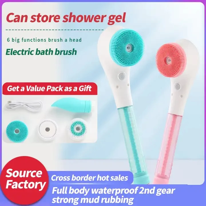 Four In One Electric Shower Brush Back Rubbing Device Automatic Massage Shower Brush Waterproof Multifunctional Shower Brush
Four In One Electric Shower Brush Back Rubbing Device Automatic Massage Shower Brush Waterproof Multifunctional Shower Brush