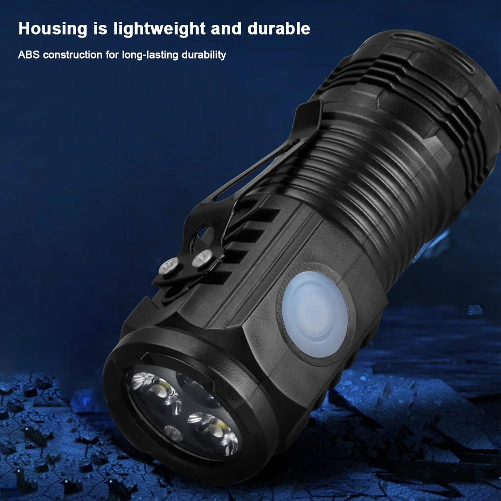 Mini LED Flashlight USB C Rechargeable with Clip Small Flashlights 3 Light Modes Hat Clip Light for EDC Camping Hiking Emergency Mini LED Flashlight USB C Rechargeable with Clip Small Flashlights 3 Light Modes Hat Clip Light for EDC Camping Hiking Emergency