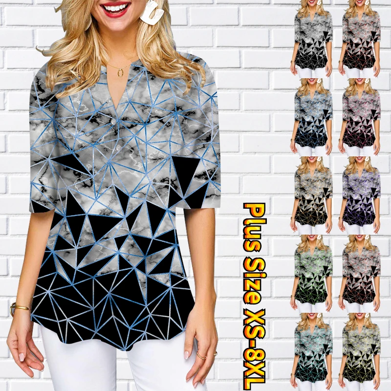 Casual Tee Shirt Summer Daily Pullover Street New Design Printed Top Fashion V-neck T-shirt Women's Sexy Half Sleeve Clothes
Casual Tee Shirt Summer Daily Pullover Street New Design Printed Top Fashion V-neck T-shirt Women's Sexy Half Sleeve Clothes