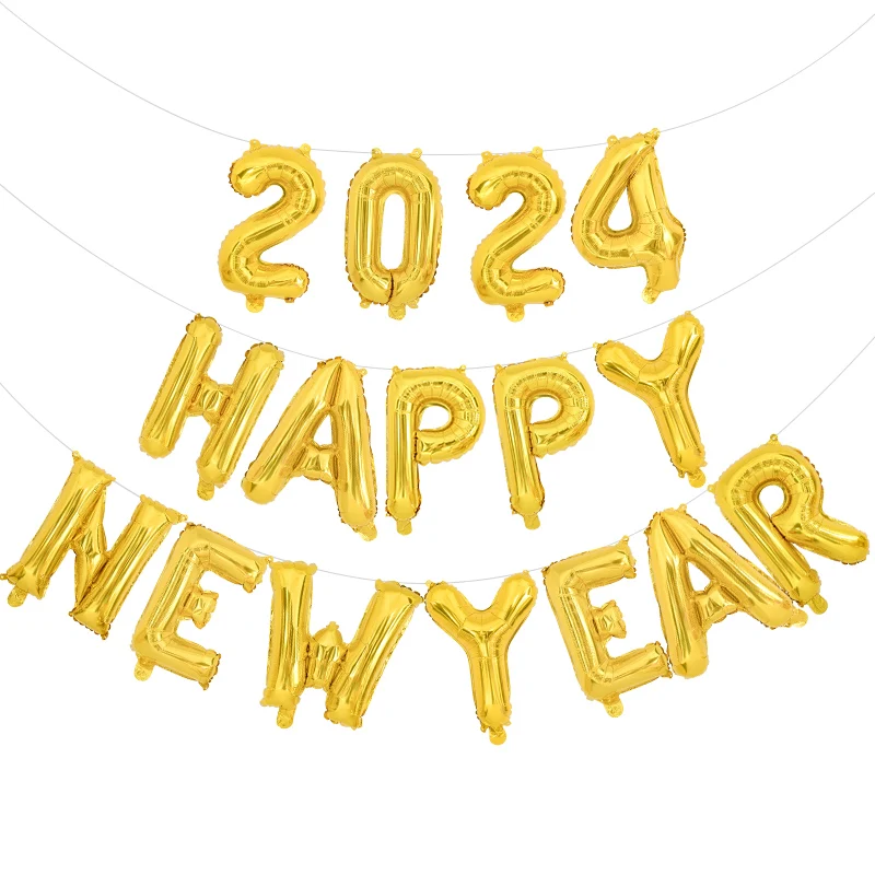 2024 Happy New Year Balloon Rose Gold Silver Number Letter Aluminum Foil Balloon Christmas Decoration New Year Party Photo Props
2024 Happy New Year Balloon Rose Gold Silver Number Letter Aluminum Foil Balloon Christmas Decoration New Year Party Photo Props