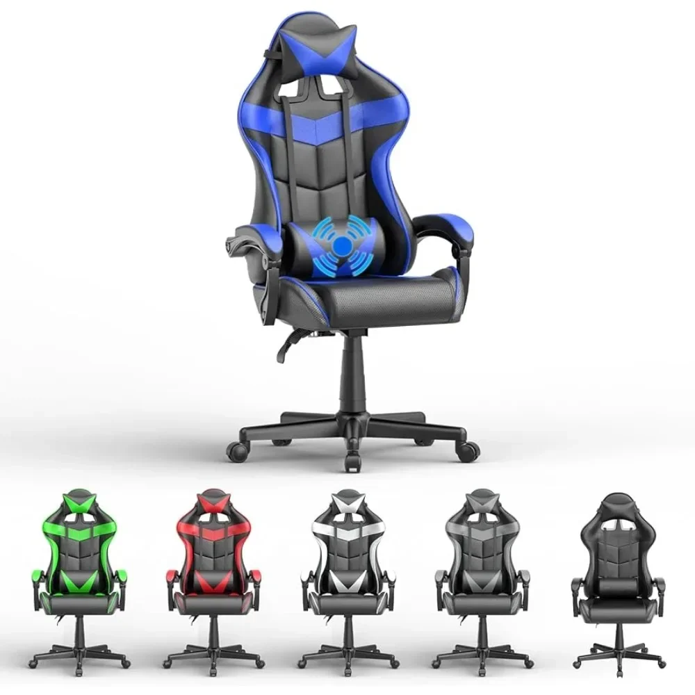 Blue Gaming Chairs with Massage,Ergonomic Computer Gamer Chair,Game Chair with Adjustable Headrest and Lumbar Support Storm Blue
Blue Gaming Chairs with Massage,Ergonomic Computer Gamer Chair,Game Chair with Adjustable Headrest and Lumbar Support Storm Blue