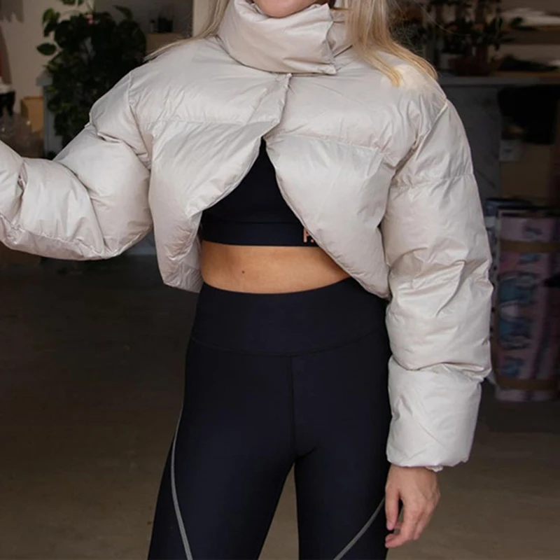 2021 New Crop Covered Button Turtleneck Thick Warm Jackets Women Winter Casual Solid Slim Irregular Jacket Overcoat Streetwear
2021 New Crop Covered Button Turtleneck Thick Warm Jackets Women Winter Casual Solid Slim Irregular Jacket Overcoat Streetwear