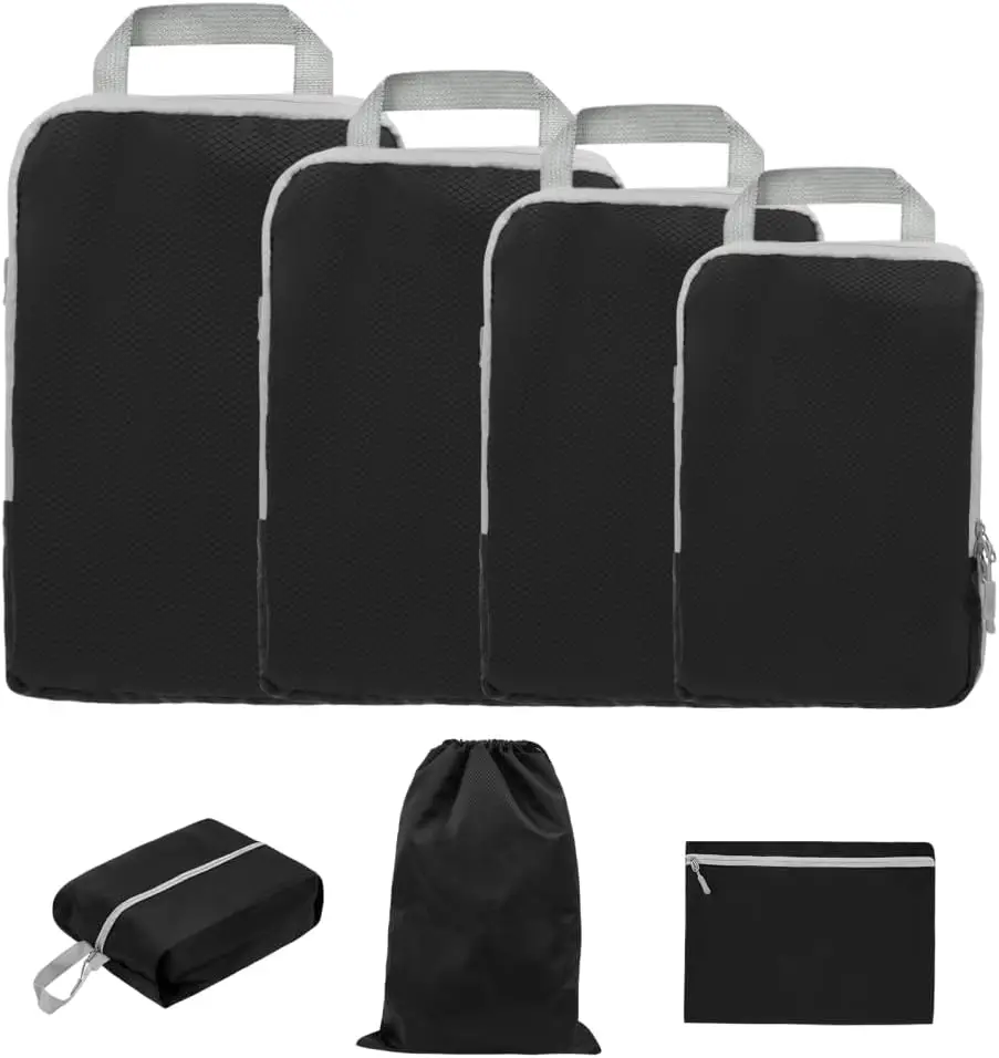 7PCS Organizer Compression Packing Clothing Storage Bags Double Layer Portable Large Capacity/Waterproof Cube Storage Bags
7PCS Organizer Compression Packing Clothing Storage Bags Double Layer Portable Large Capacity/Waterproof Cube Storage Bags