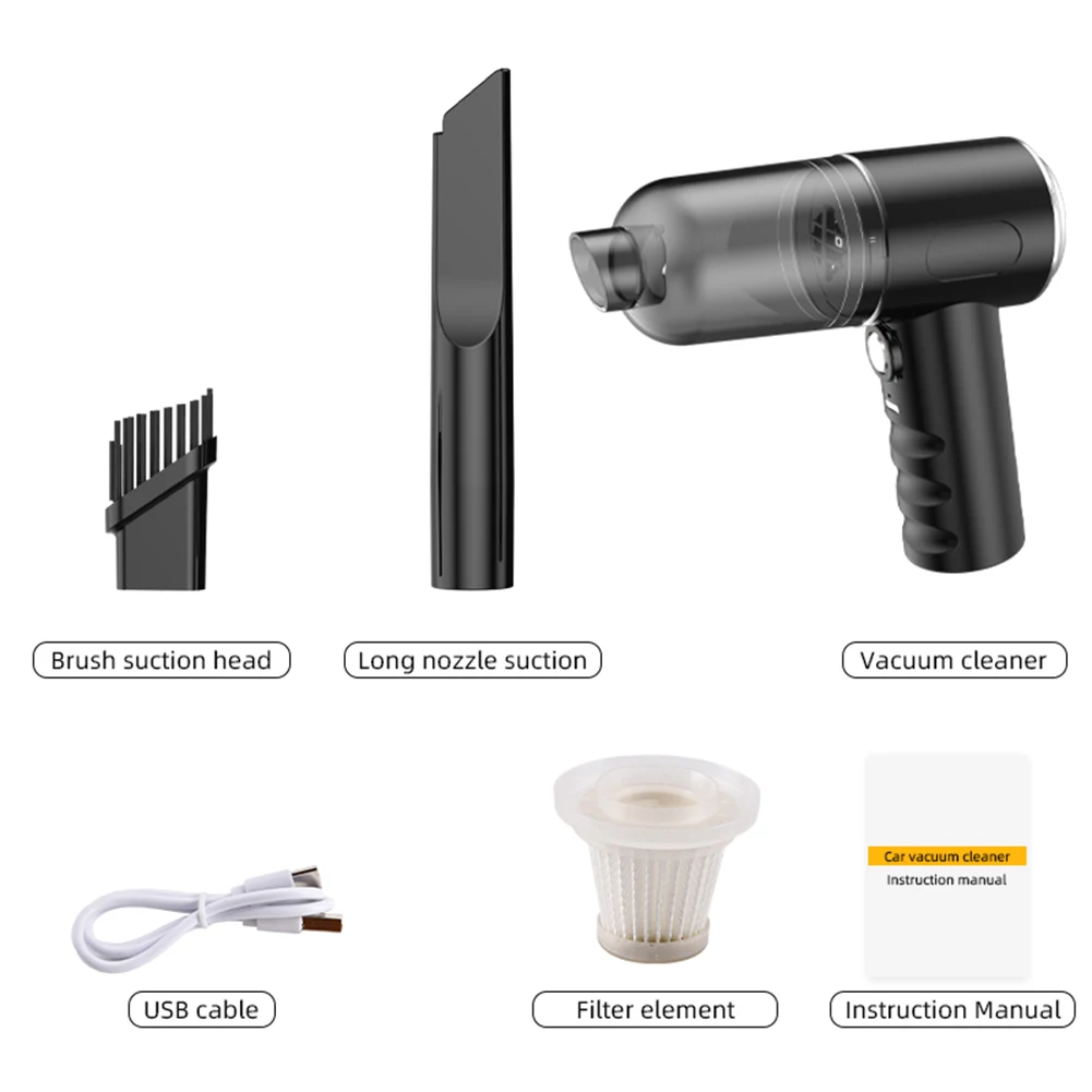 Convenient Durable Vacuum Cleaner Handheld Cleaner Dual Use ABS Black New Practical High Quality For Most Cars
Convenient Durable Vacuum Cleaner Handheld Cleaner Dual Use ABS Black New Practical High Quality For Most Cars