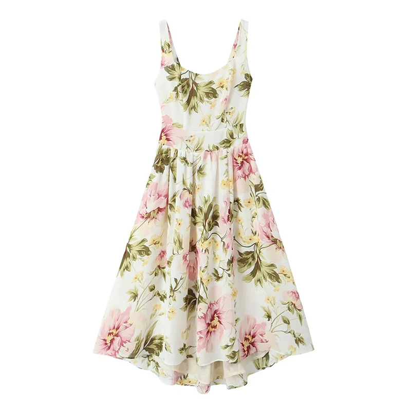 YENKYE Sexy Elegant Women French Floral Print Big Swing Summer Dress Square Neck Sleeveless Female Holiday Party Robe Midi
YENKYE Sexy Elegant Women French Floral Print Big Swing Summer Dress Square Neck Sleeveless Female Holiday Party Robe Midi