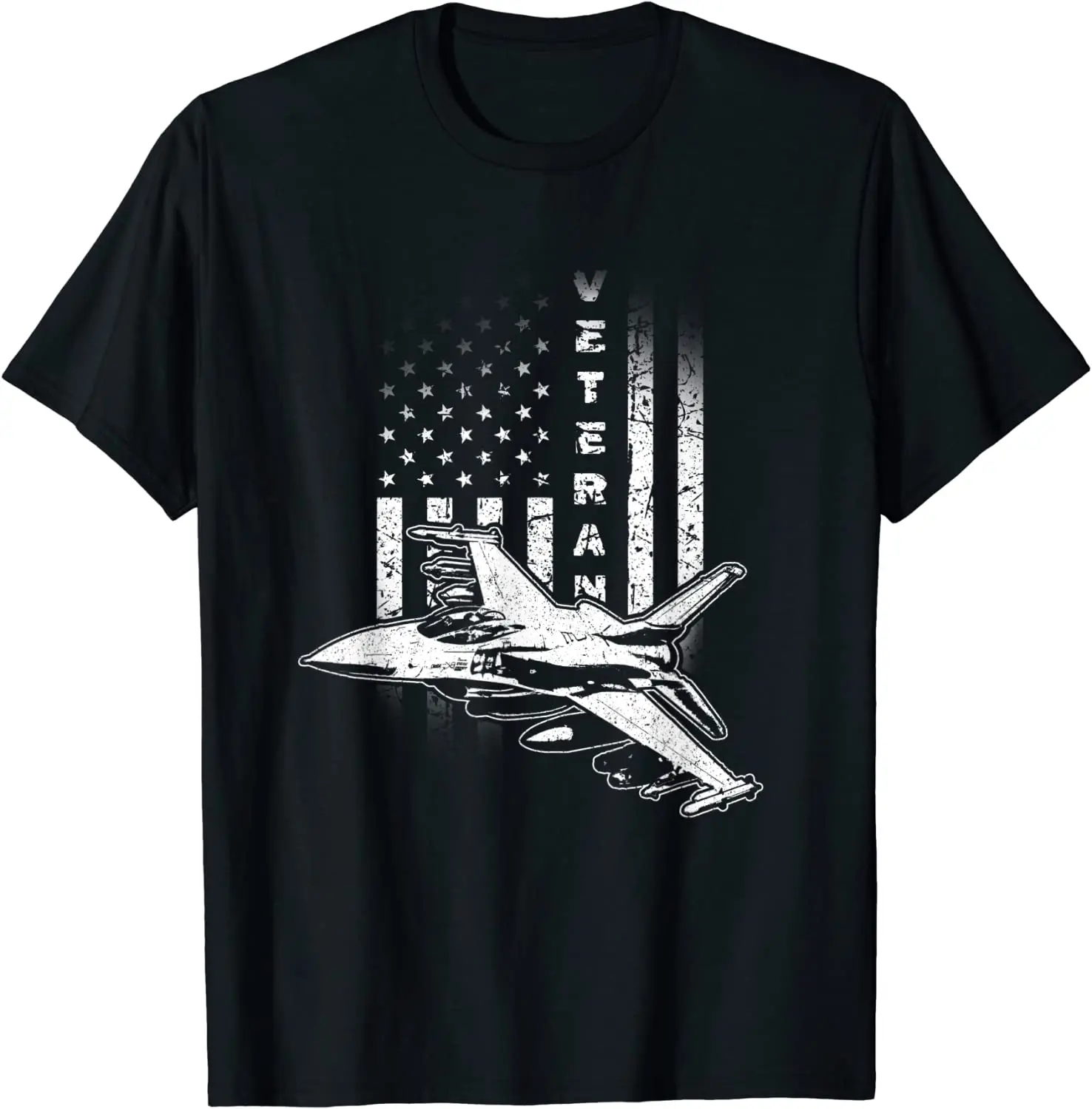 

F-16 Fighter Jet Veteran Pilot Crew Military US Flag Men T-Shirt Short Sleeve Casual 100% Cotton O-Neck Summer Shirt