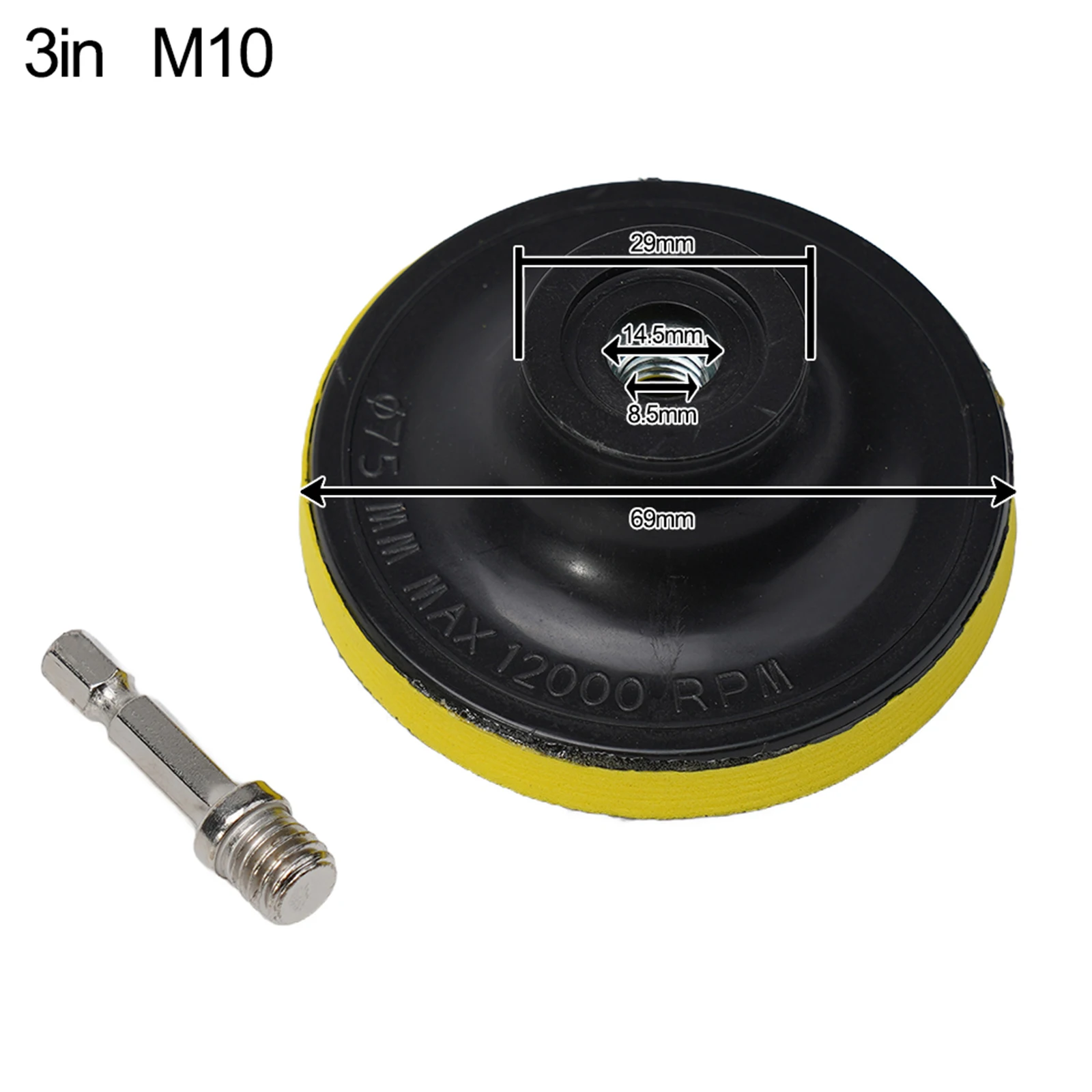 Improve Your Projects Selfadhesive Backing Pad Polishing Plate, 37 Inch with Stainless Steel Shank, Long lasting Durability
Improve Your Projects Selfadhesive Backing Pad Polishing Plate, 37 Inch with Stainless Steel Shank, Long lasting Durability