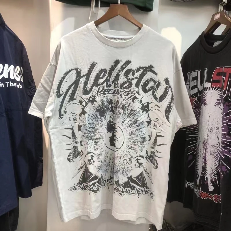 2023 Hellstar T Shirts Vintage Broken Hole Short Sleeve Hellstar Letter Print Loose Short-sleeved Men Women Casual T-shirt
2023 Hellstar T Shirts Vintage Broken Hole Short Sleeve Hellstar Letter Print Loose Short-sleeved Men Women Casual T-shirt