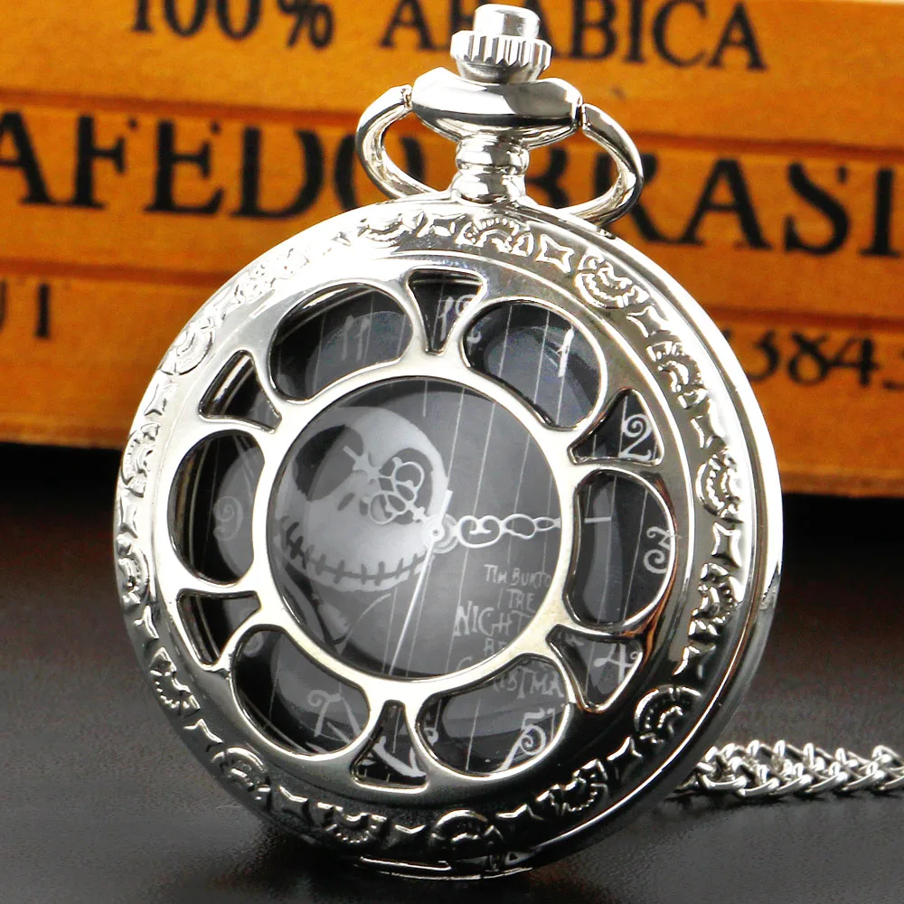 New Hollow Luxury Silver Quartz Pocket Watch For Men Women Alloy Material Fashion Pockets Chain Watches Halloween Gift
New Hollow Luxury Silver Quartz Pocket Watch For Men Women Alloy Material Fashion Pockets Chain Watches Halloween Gift