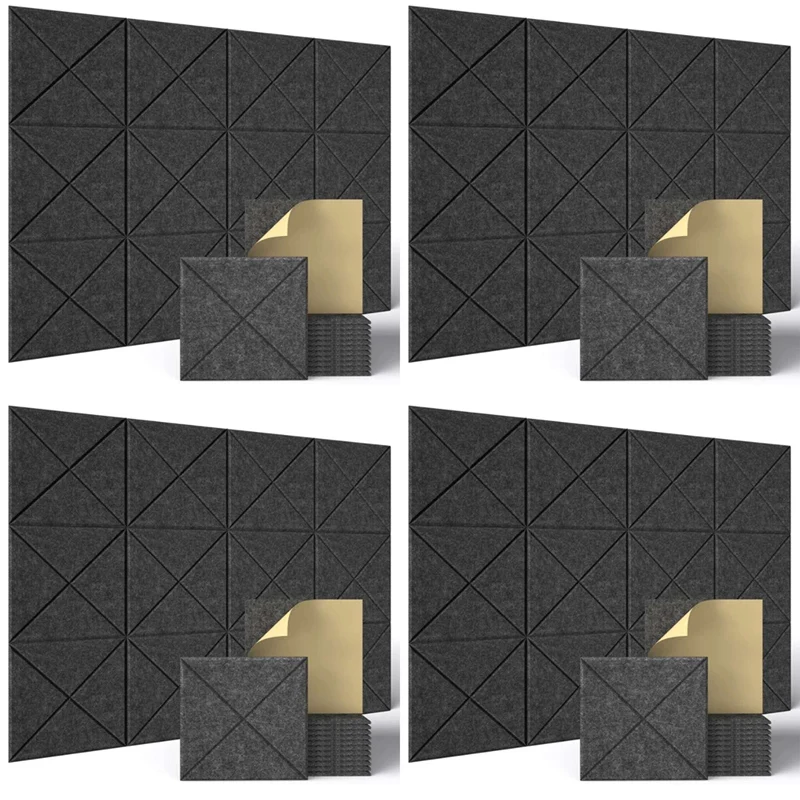 48 Pcs Acoustic Panels,Sound Insulation Board,Wall Sound Insulation Board,For Acoustic Treatment,Wall Decor,Studio,Etc
48 Pcs Acoustic Panels,Sound Insulation Board,Wall Sound Insulation Board,For Acoustic Treatment,Wall Decor,Studio,Etc