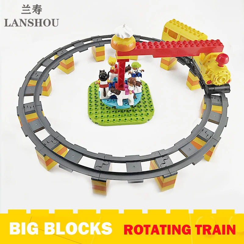 Big Size Building Blocks Moc Fun Electric Rotating Train Park Circular Orbit Accessories Bricks Kids Girls Diy Assemble Toys
Big Size Building Blocks Moc Fun Electric Rotating Train Park Circular Orbit Accessories Bricks Kids Girls Diy Assemble Toys