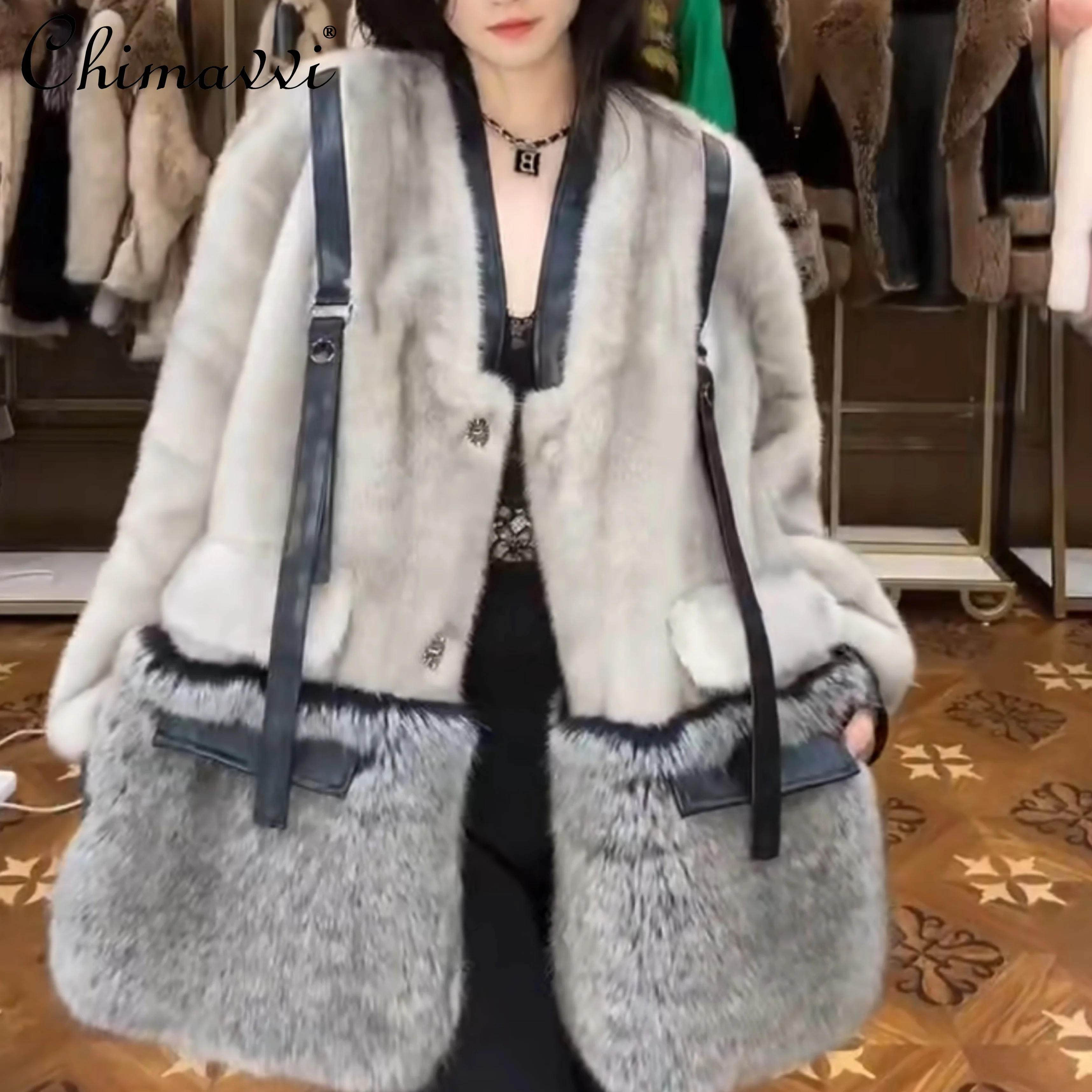 New Coats European Fashion Simple Long Sleeve Toka Double Face Wool Leather Jacket Women Elegant Streetwear Mid-Length Fur Coat
New Coats European Fashion Simple Long Sleeve Toka Double Face Wool Leather Jacket Women Elegant Streetwear Mid-Length Fur Coat