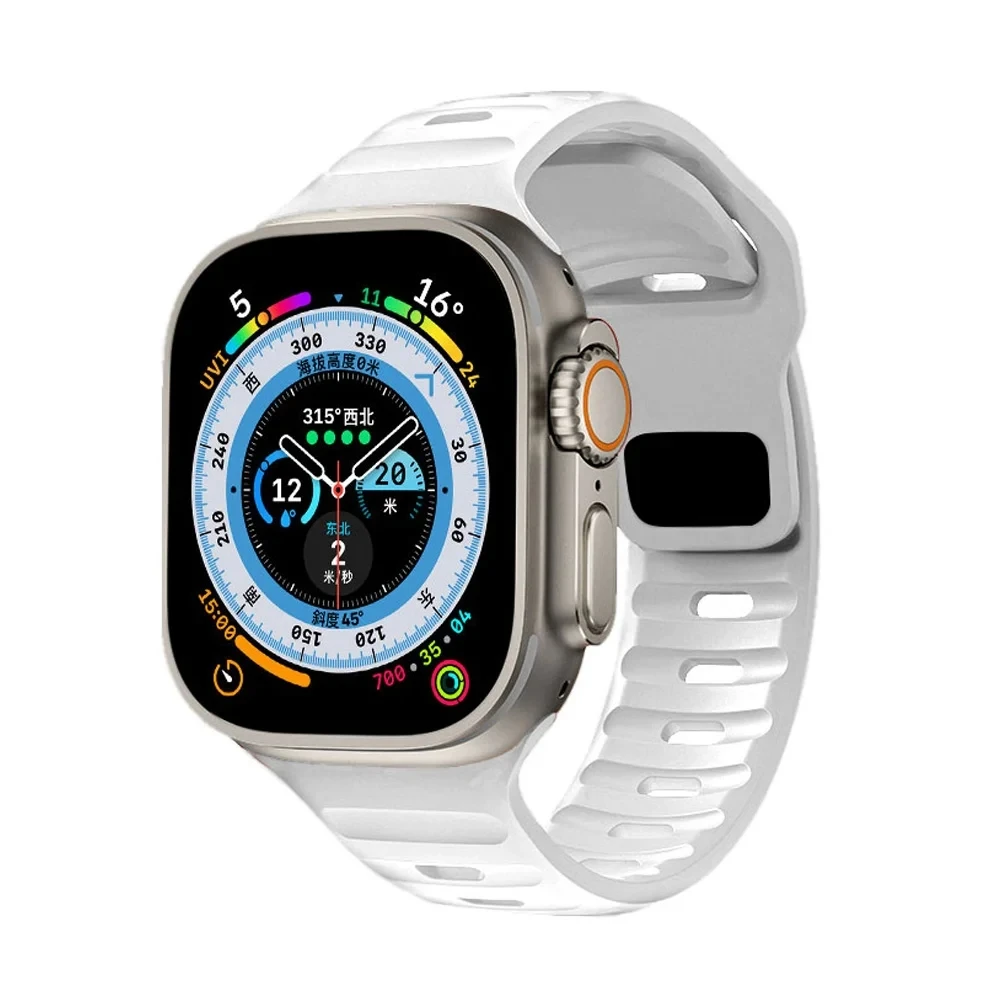 Strap For Apple Watch Band 44mm 49mm 45mm 42mm 45 mm ultra Ocean Silicone correa Watchband bracelet iwatch Series 8 7 6 5 4 3 se
Strap For Apple Watch Band 44mm 49mm 45mm 42mm 45 mm ultra Ocean Silicone correa Watchband bracelet iwatch Series 8 7 6 5 4 3 se