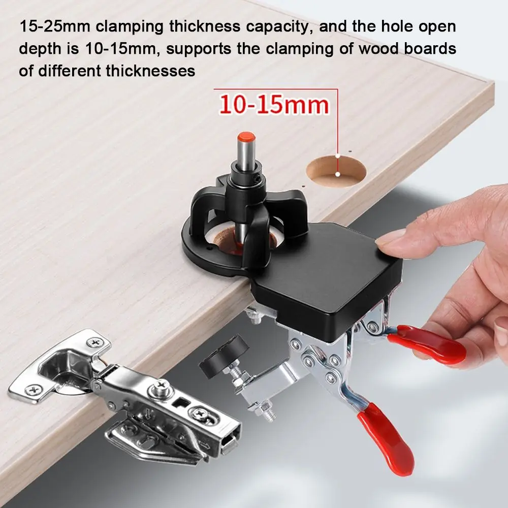 Concealed Hinge Boring Jig Kit For Face Frame 35mm Hole Opener Template Tool Aluminum Alloy Hole Drilling Guide Locator Fixture
Concealed Hinge Boring Jig Kit For Face Frame 35mm Hole Opener Template Tool Aluminum Alloy Hole Drilling Guide Locator Fixture