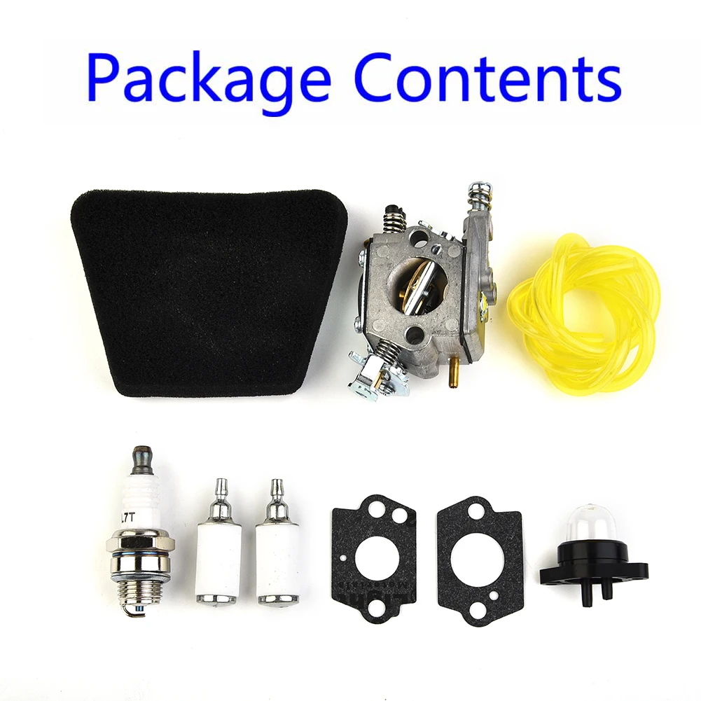 Air fuel filter Carburetor kit Chainsaw Engine For Partner 351 352 370 371 Oil bubbles Pipe Set Spark plug Tune up
Air fuel filter Carburetor kit Chainsaw Engine For Partner 351 352 370 371 Oil bubbles Pipe Set Spark plug Tune up