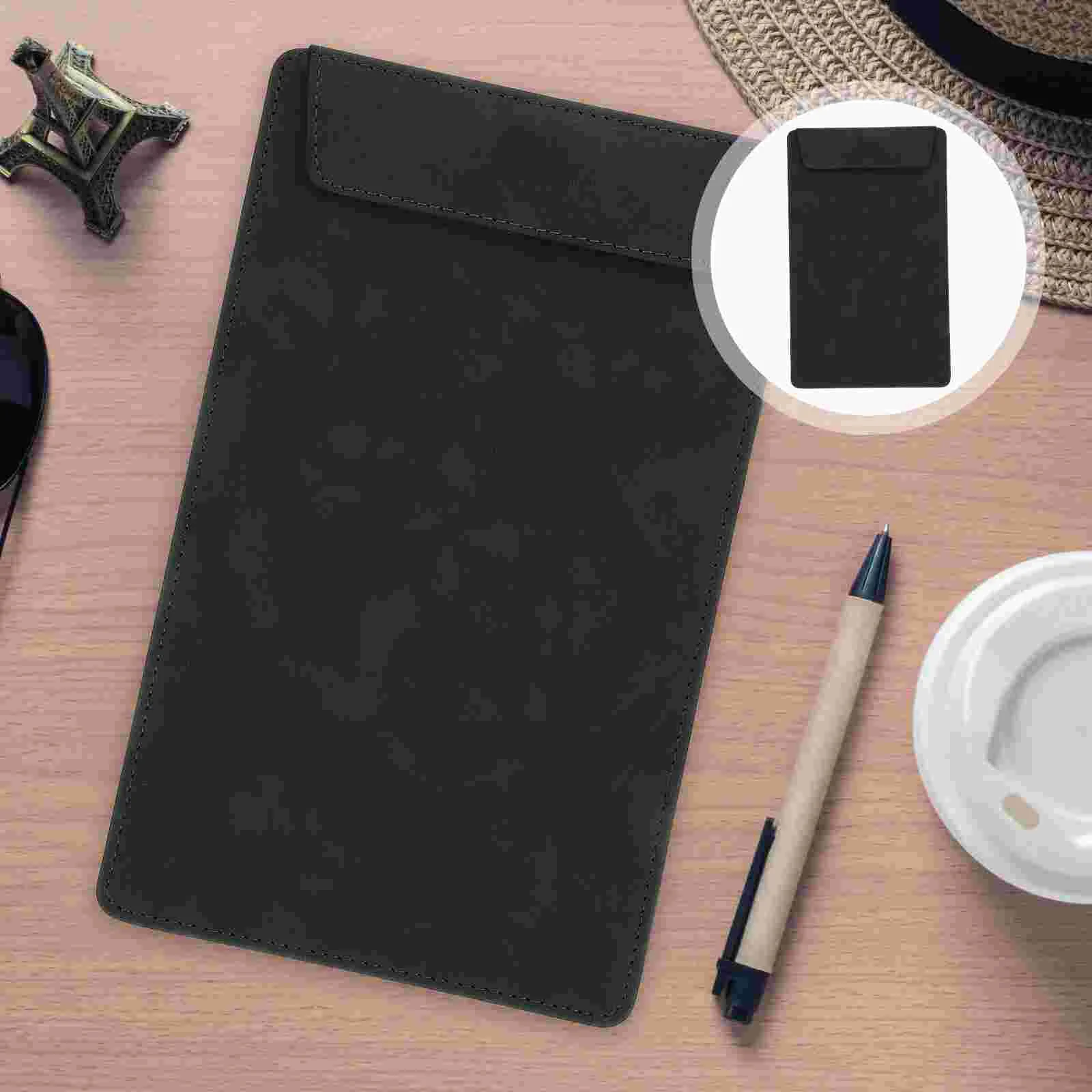 

Leather Clipboard A5 Clip Boards Low Magnetic Profile Clipboard Conference Writing Hardboard Document File Folder Nurse