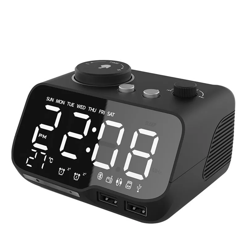 2023 New Alarm Clock With USB Charger LED Digital Alarm Clock With FM Radio, Bluetooth Speaker, Temperature, Nap Surprise Price
2023 New Alarm Clock With USB Charger LED Digital Alarm Clock With FM Radio, Bluetooth Speaker, Temperature, Nap Surprise Price