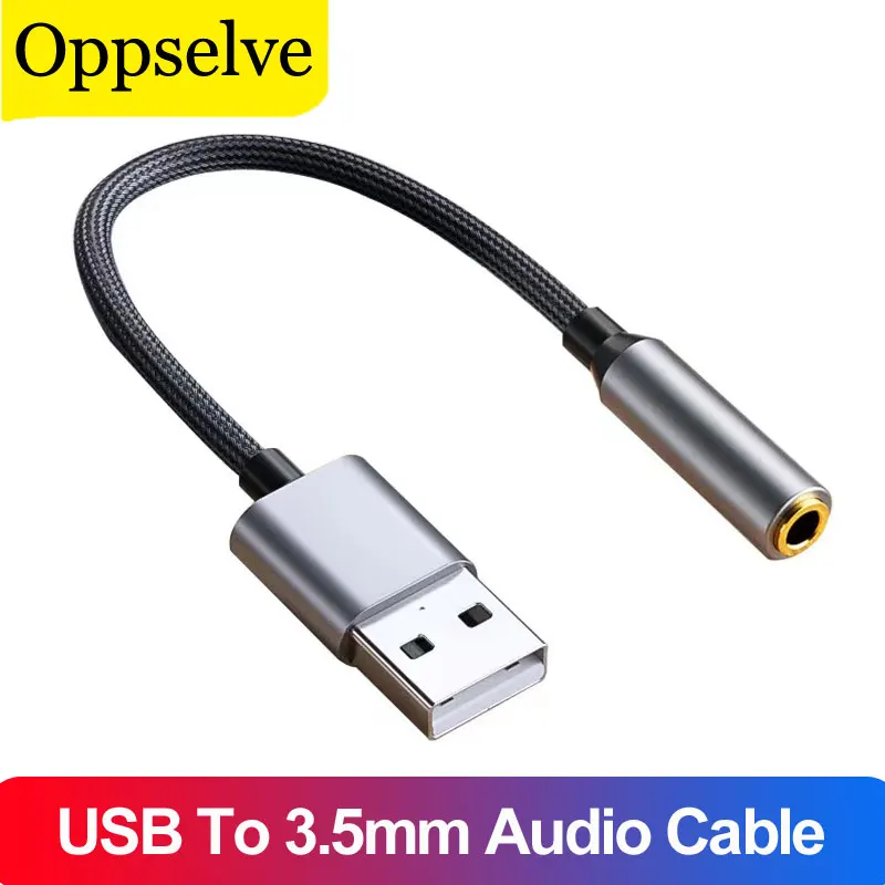 USB A To 3.5mm Jack Audio Cable USB Computer Headphone Adapter For Microphone 2 In 1 USB OTG Adapter Connector For PC Laptop PS4
USB A To 3.5mm Jack Audio Cable USB Computer Headphone Adapter For Microphone 2 In 1 USB OTG Adapter Connector For PC Laptop PS4