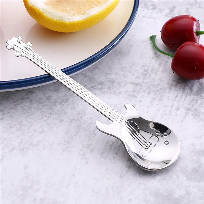 Guitar Coffee Teaspoons,4 Pcs Stainless Steel Musical Coffee Spoons Teaspoons Mixing Spoons Sugar Spoon(Silver)
Guitar Coffee Teaspoons,4 Pcs Stainless Steel Musical Coffee Spoons Teaspoons Mixing Spoons Sugar Spoon(Silver)