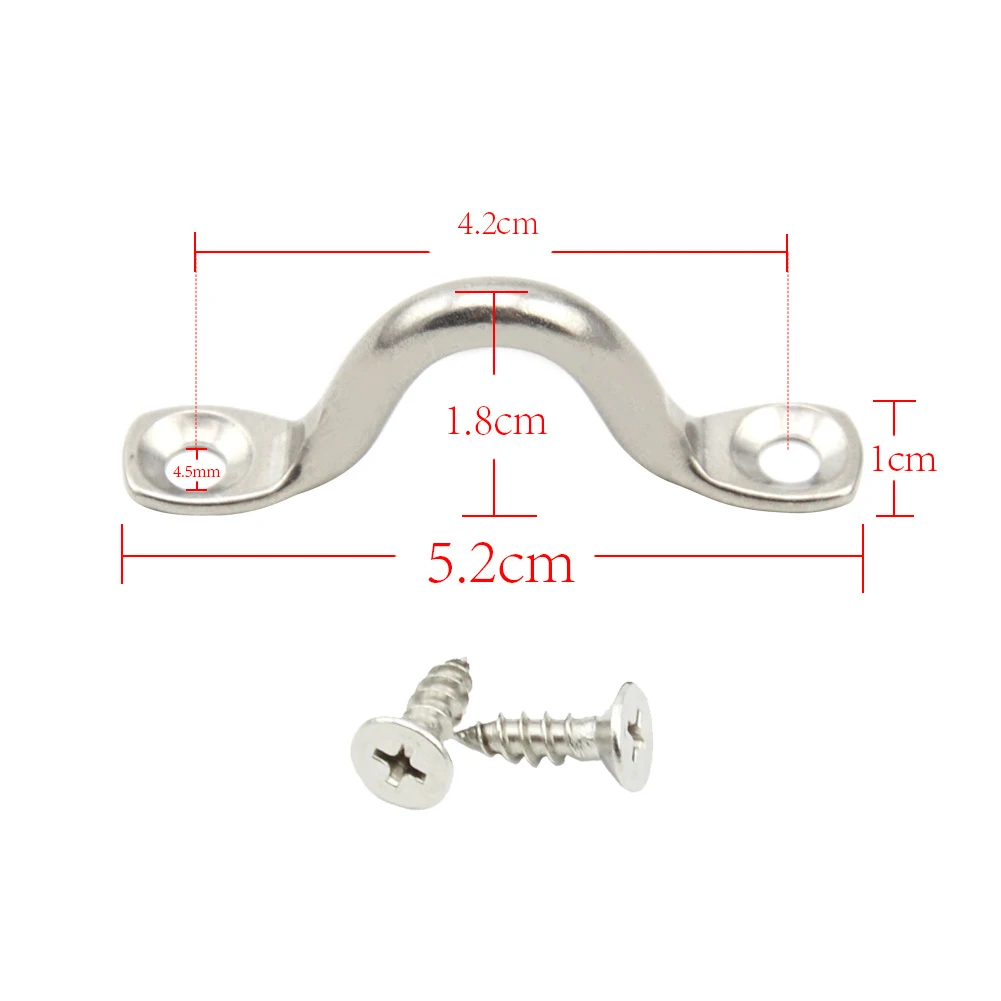 C-type Buckle Kayak Handle Buckle Canoe Paddles 120g/10pc Hole Diameter: 4.5mm Hole Distance: 42mm Stainless Steel
C-type Buckle Kayak Handle Buckle Canoe Paddles 120g/10pc Hole Diameter: 4.5mm Hole Distance: 42mm Stainless Steel