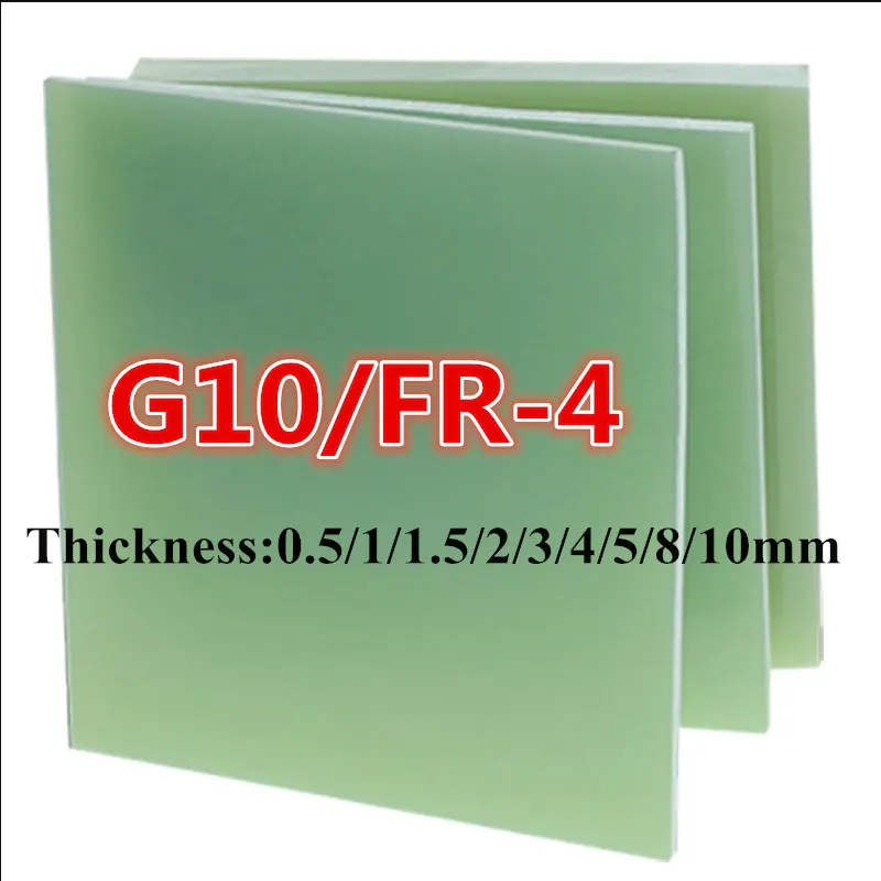 

0.5/1/1.5/2/3/4/5mm thickness FR4 Fiberglass Sheet Light-green G10 Epoxy Plate 3240 FR-4 Epoxy Resin Board Glass Fibre 3D Print